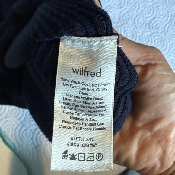 Wilfred Midnight Blue Crew Neck Sweater - Picture 7 of 8